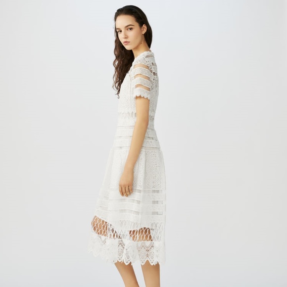 Maje Roseray long lace Dress size 3 - Picture 4 of 7